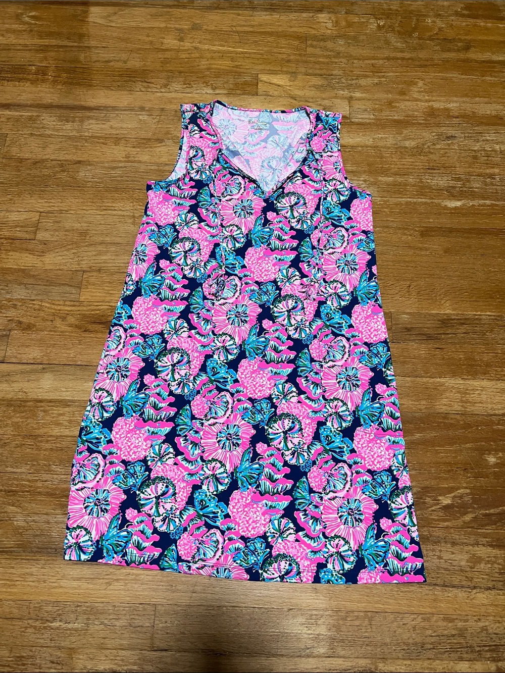 Lilly Pulitzer Johana Sleeveless Cover-Up Shroom With A View XS